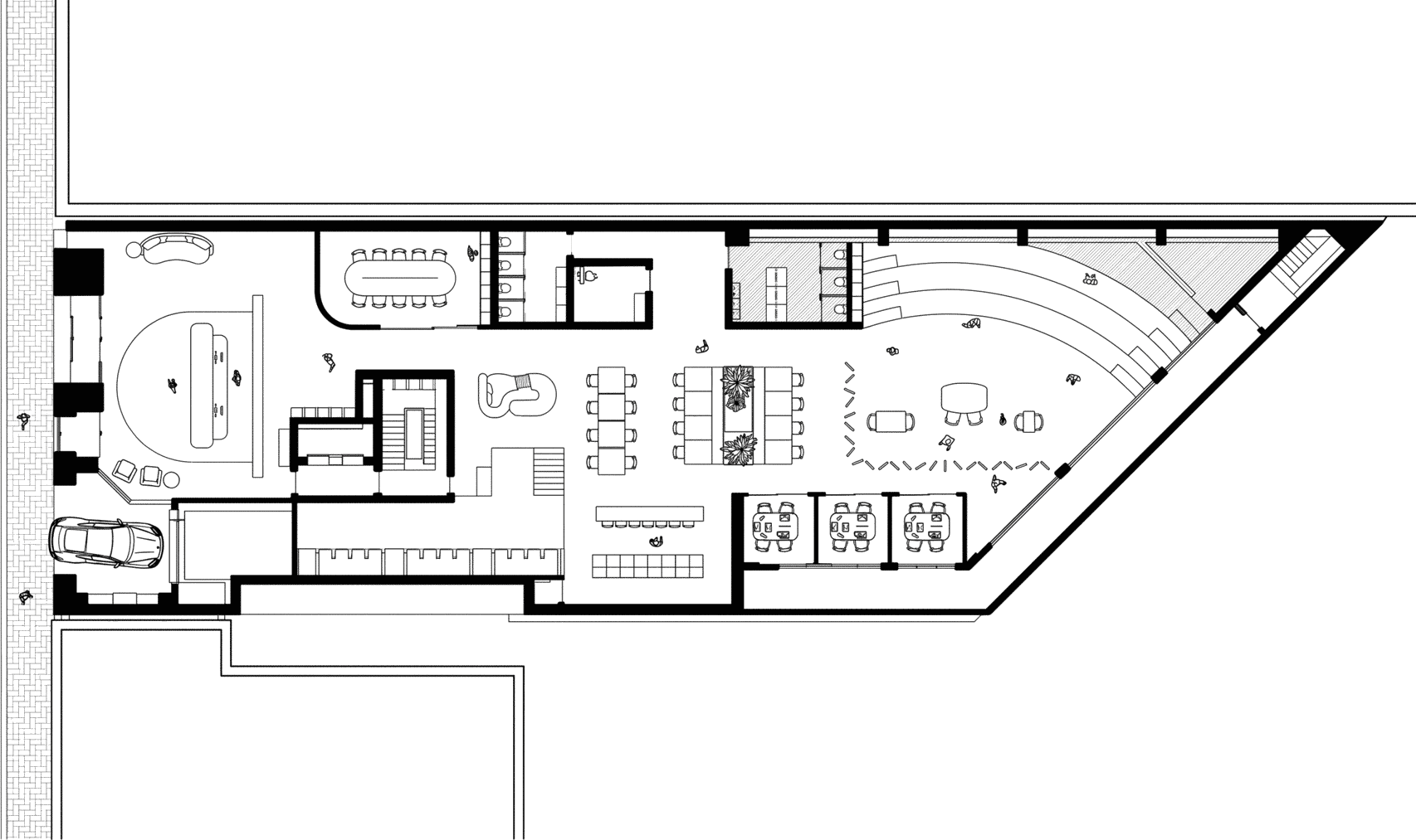 Ground floor plan, level 0